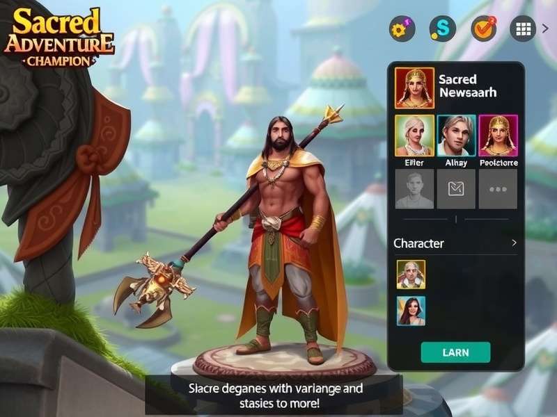 Sacred Adventure Champion Game Screenshot